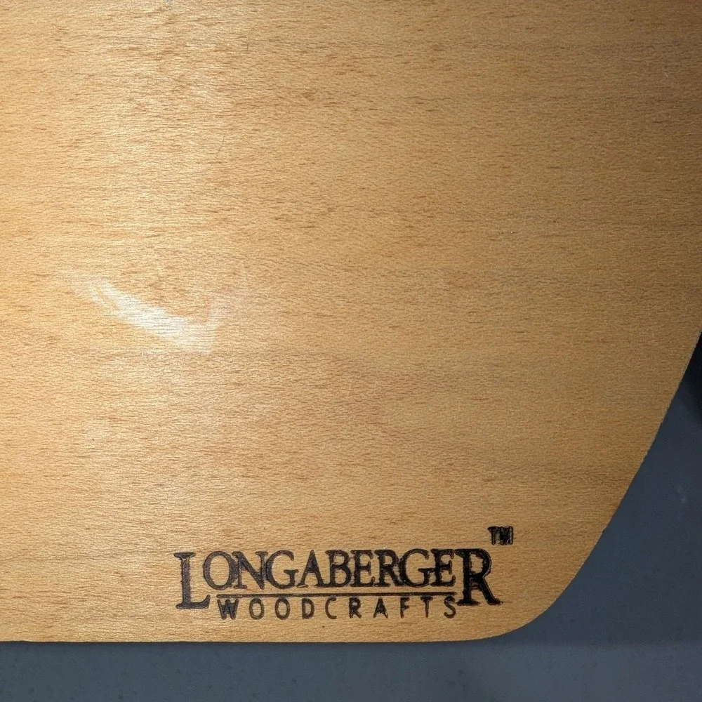 Longaberger Woodcrafts Basket Dividers Natural Wood Interlocking Set of 2